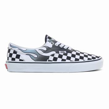 Vans Checkerboard Flame Classic - Miesten Tennarit - Valkoinen